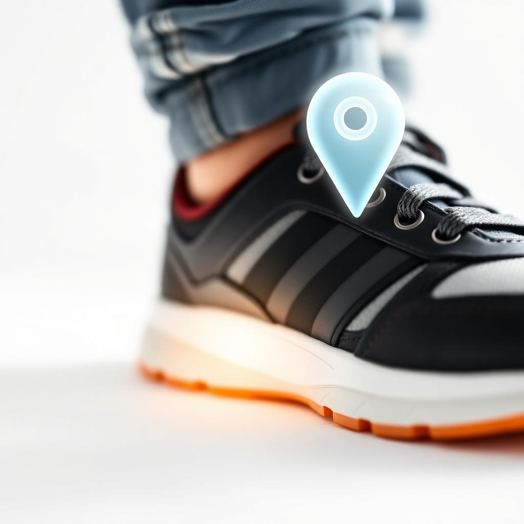 Sneaker with location